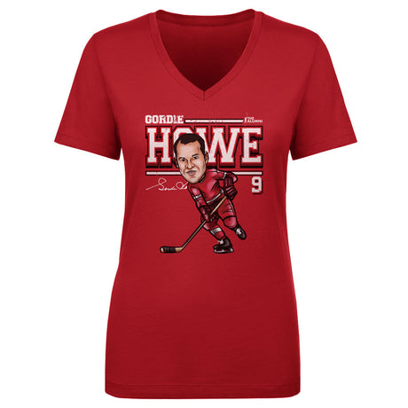 Gordie Howe Women's V-Neck T-Shirt | 500 LEVEL