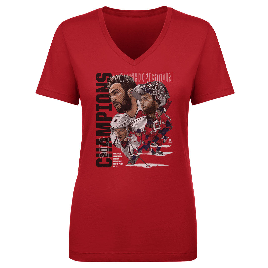 Alex Ovechkin Women's V-Neck T-Shirt | 500 LEVEL