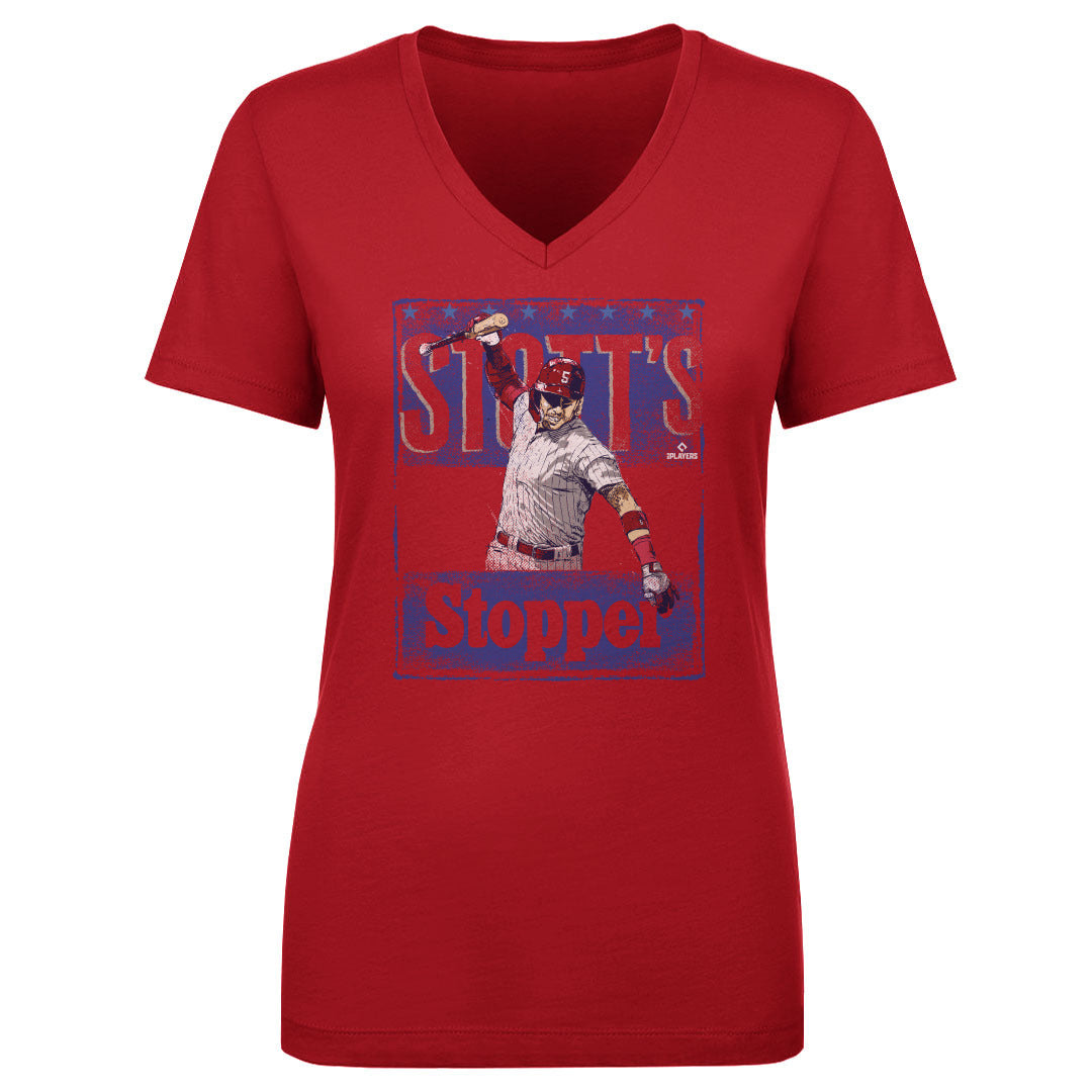 Bryson Stott Women's V-Neck T-Shirt | 500 LEVEL