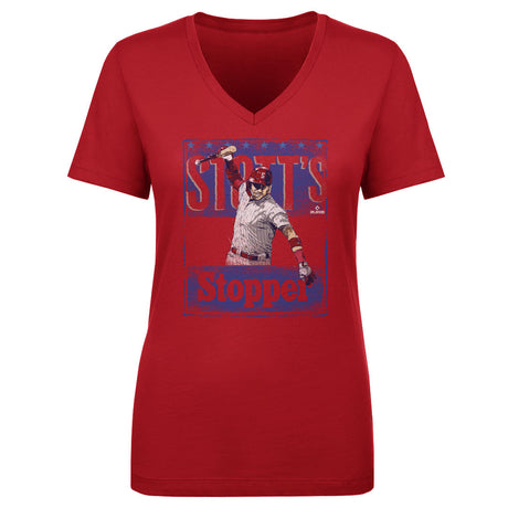 Bryson Stott Women's V-Neck T-Shirt | 500 LEVEL