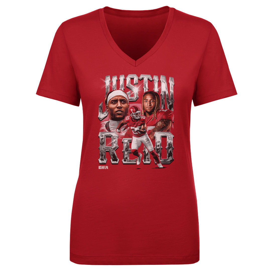 Justin Reid Women&#39;s V-Neck T-Shirt | 500 LEVEL