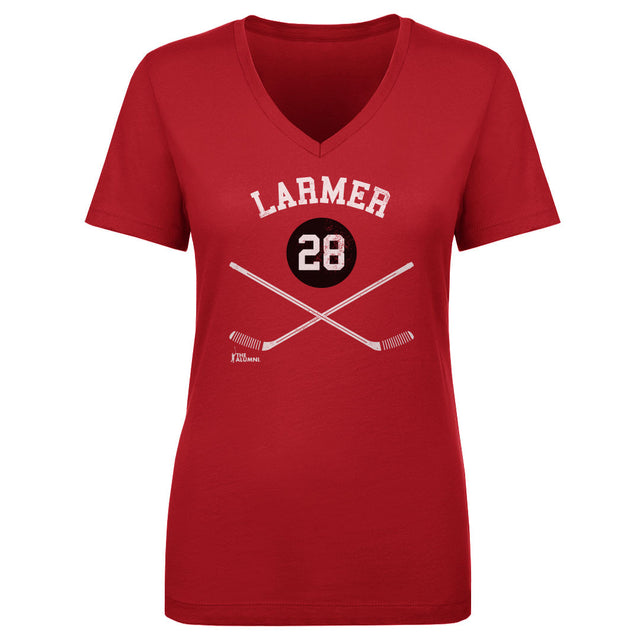 Steve Larmer Women's V-Neck T-Shirt | 500 LEVEL
