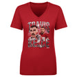 Travis Kelce Women's V-Neck T-Shirt | 500 LEVEL