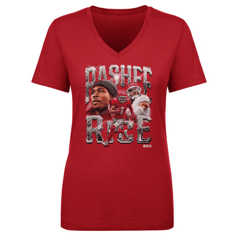 Rashee Rice Women's V-Neck T-Shirt | 500 LEVEL