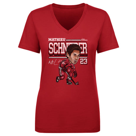 Mathieu Schneider Women's V-Neck T-Shirt | 500 LEVEL
