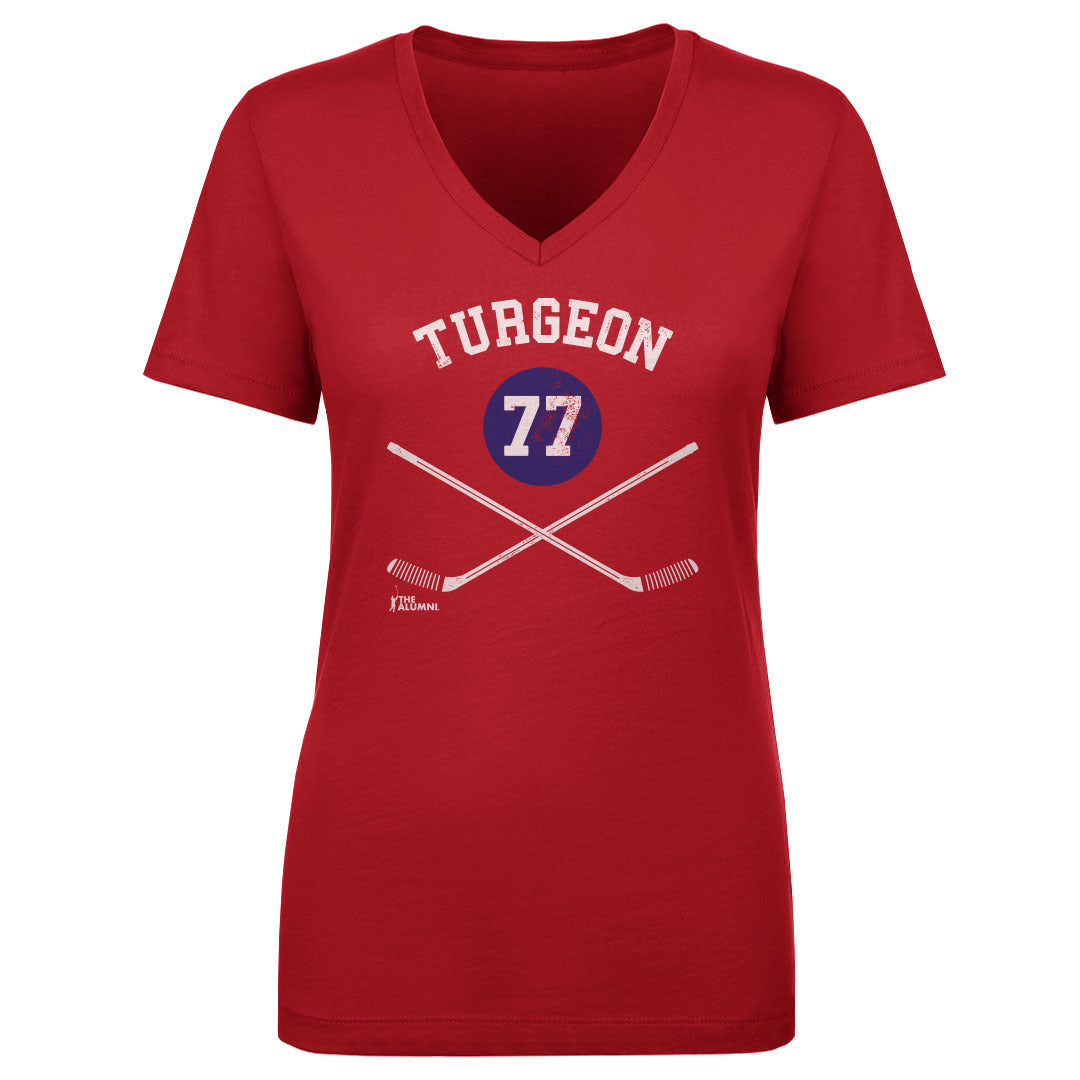 Pierre Turgeon Women's V-Neck T-Shirt | 500 LEVEL