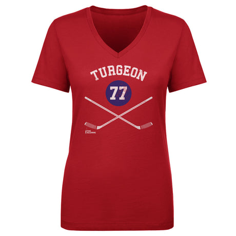 Pierre Turgeon Women's V-Neck T-Shirt | 500 LEVEL