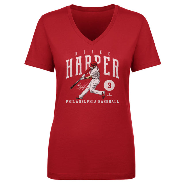 Bryce Harper Women's V-Neck T-Shirt | 500 LEVEL