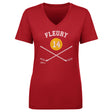 Theo Fleury Women's V-Neck T-Shirt | 500 LEVEL
