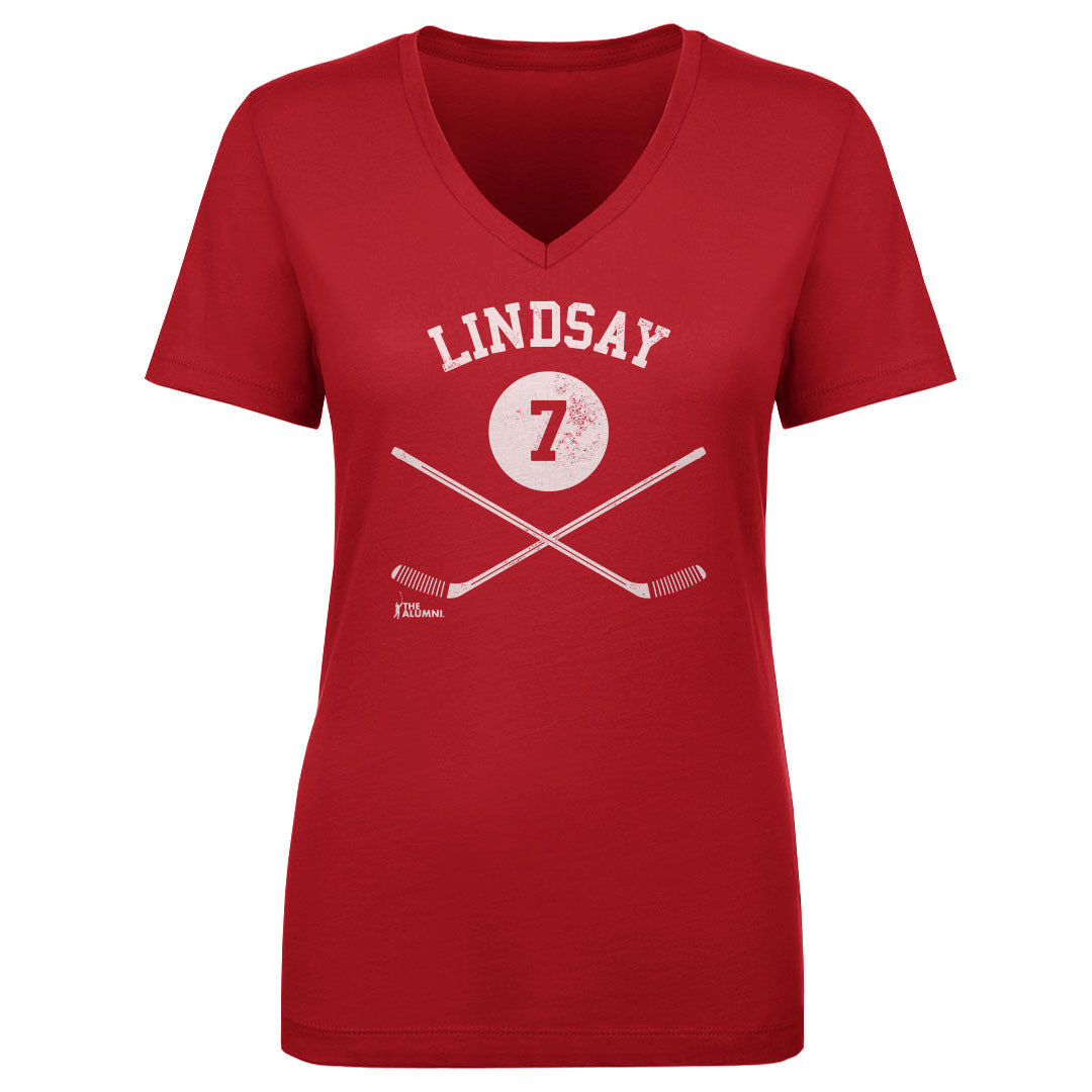 Ted Lindsay Women&#39;s V-Neck T-Shirt | 500 LEVEL