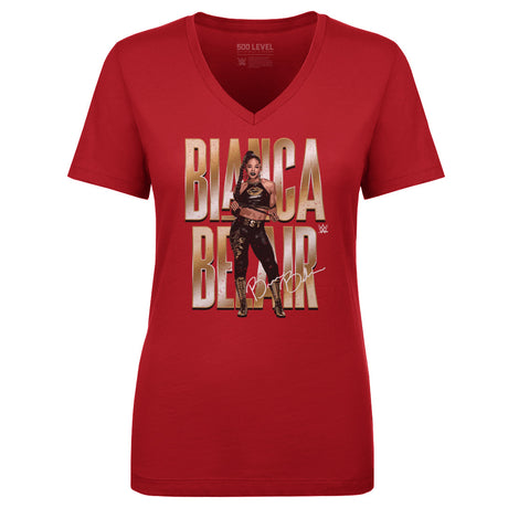 Bianca Belair Women's V-Neck T-Shirt | 500 LEVEL