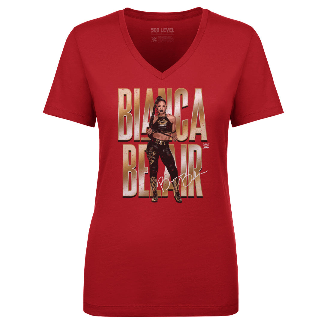 Bianca Belair Women&#39;s V-Neck T-Shirt | 500 LEVEL