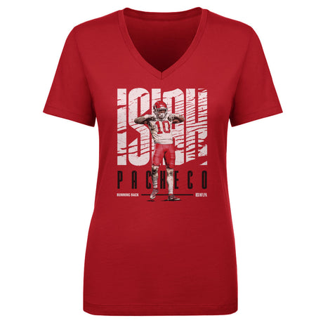 Isiah Pacheco Women's V-Neck T-Shirt | 500 LEVEL