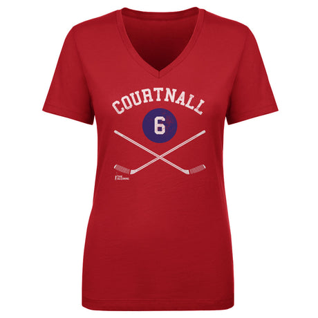 Russ Courtnall Women's V-Neck T-Shirt | 500 LEVEL