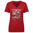George Kittle Women's V-Neck T-Shirt | 500 LEVEL