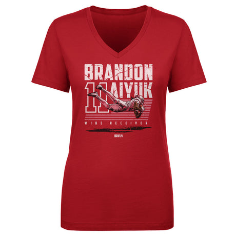 Brandon Aiyuk Women's V-Neck T-Shirt | 500 LEVEL
