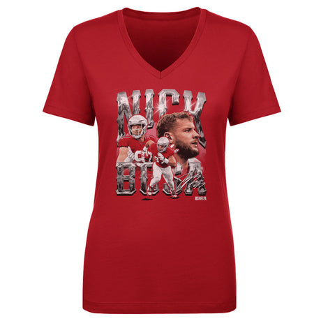 Nick Bosa Women's V-Neck T-Shirt | 500 LEVEL