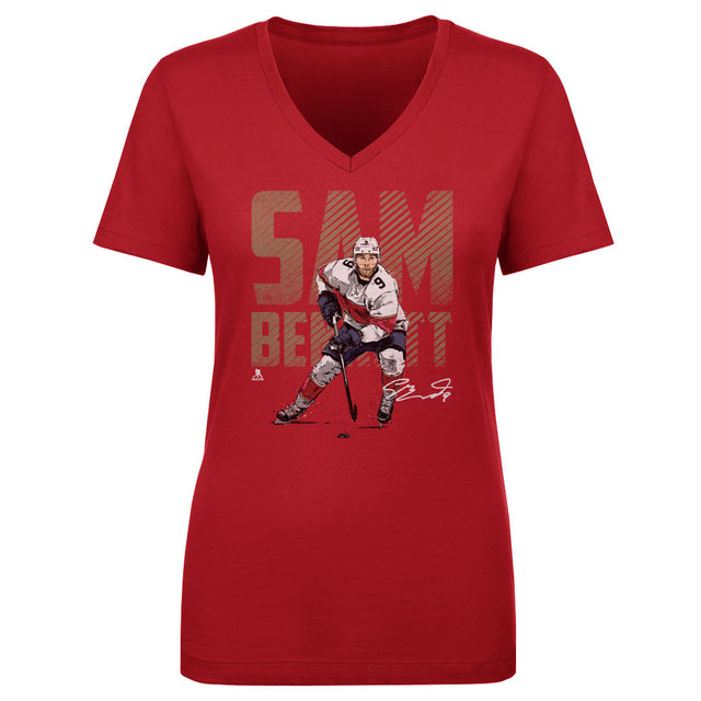Sam Bennett Women's V-Neck T-Shirt | 500 LEVEL