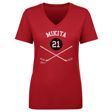Stan Mikita Women's V-Neck T-Shirt | 500 LEVEL