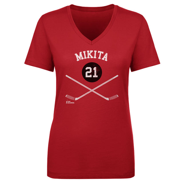 Stan Mikita Women's V-Neck T-Shirt | 500 LEVEL