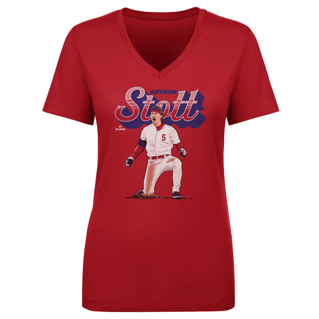 Bryson Stott Women's V-Neck T-Shirt | 500 LEVEL