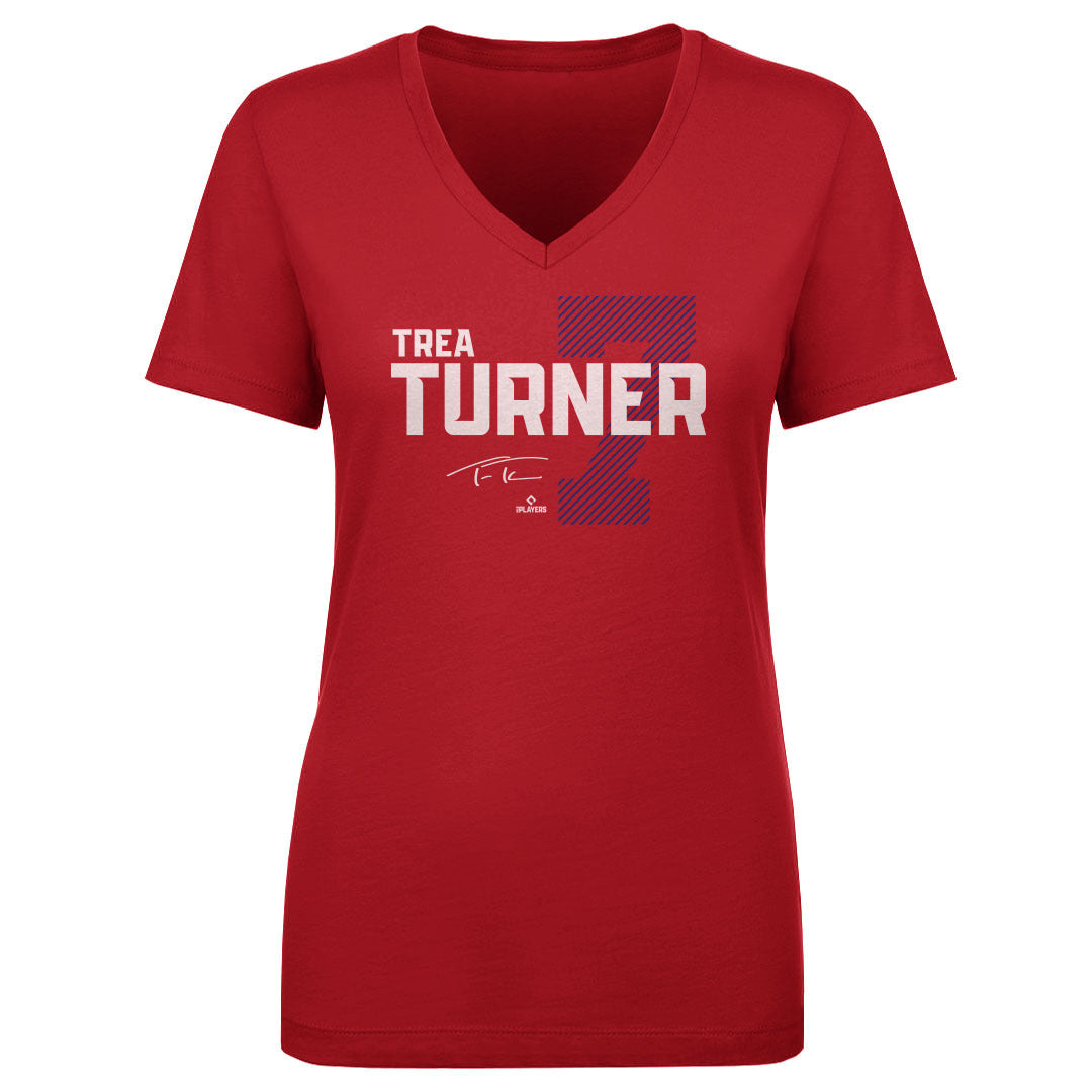 Trea Turner Women's V-Neck T-Shirt | 500 LEVEL