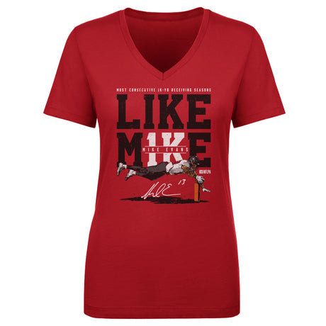 Mike Evans Women's V-Neck T-Shirt | 500 LEVEL