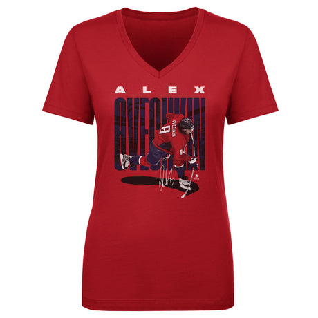 Alex Ovechkin Women's V-Neck T-Shirt | 500 LEVEL