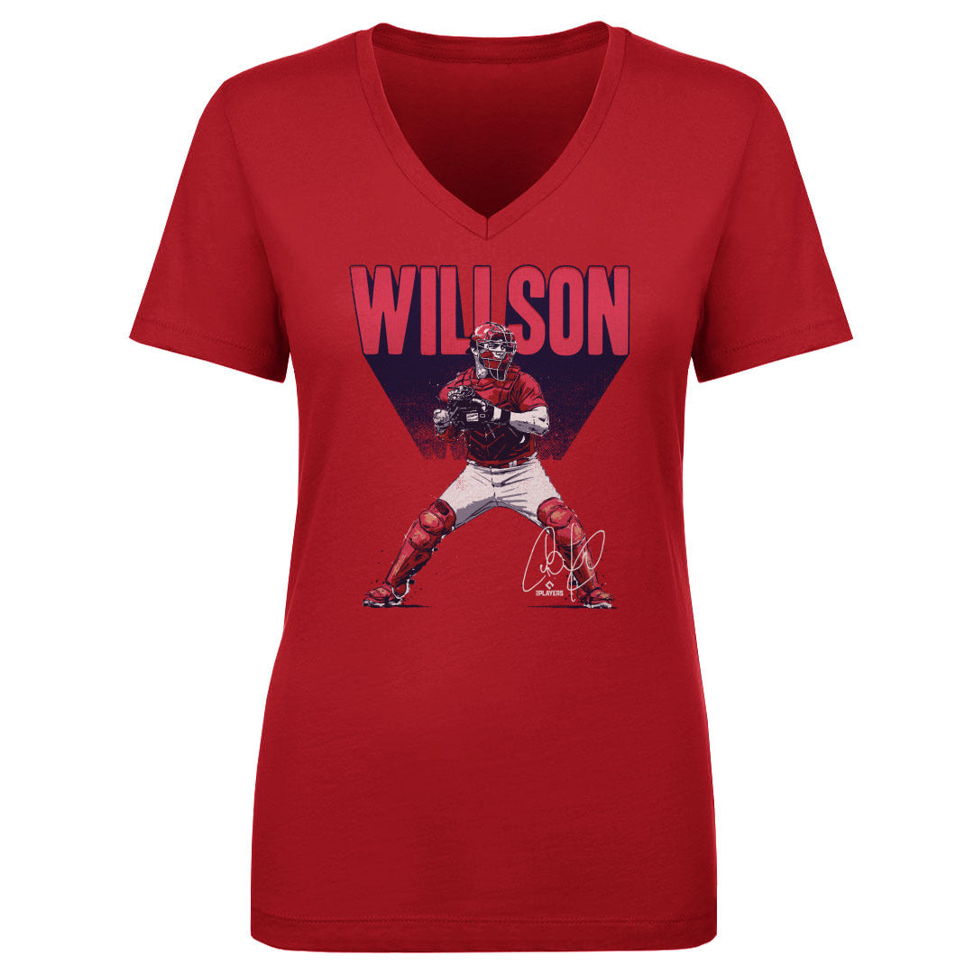 Willson Contreras Women's V-Neck T-Shirt | 500 LEVEL