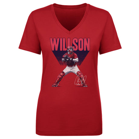 Willson Contreras Women's V-Neck T-Shirt | 500 LEVEL