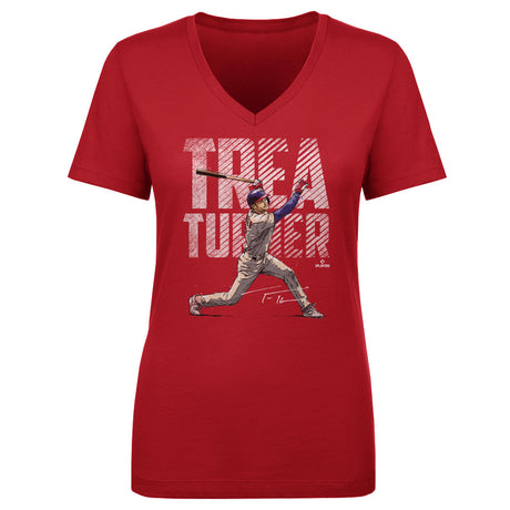 Trea Turner Women's V-Neck T-Shirt | 500 LEVEL