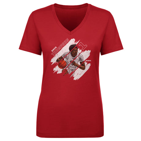 Amen Thompson Women's V-Neck T-Shirt | 500 LEVEL