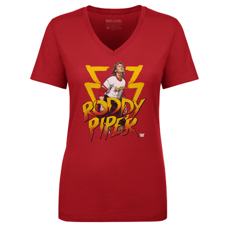 Roddy Piper Women's V-Neck T-Shirt | 500 LEVEL