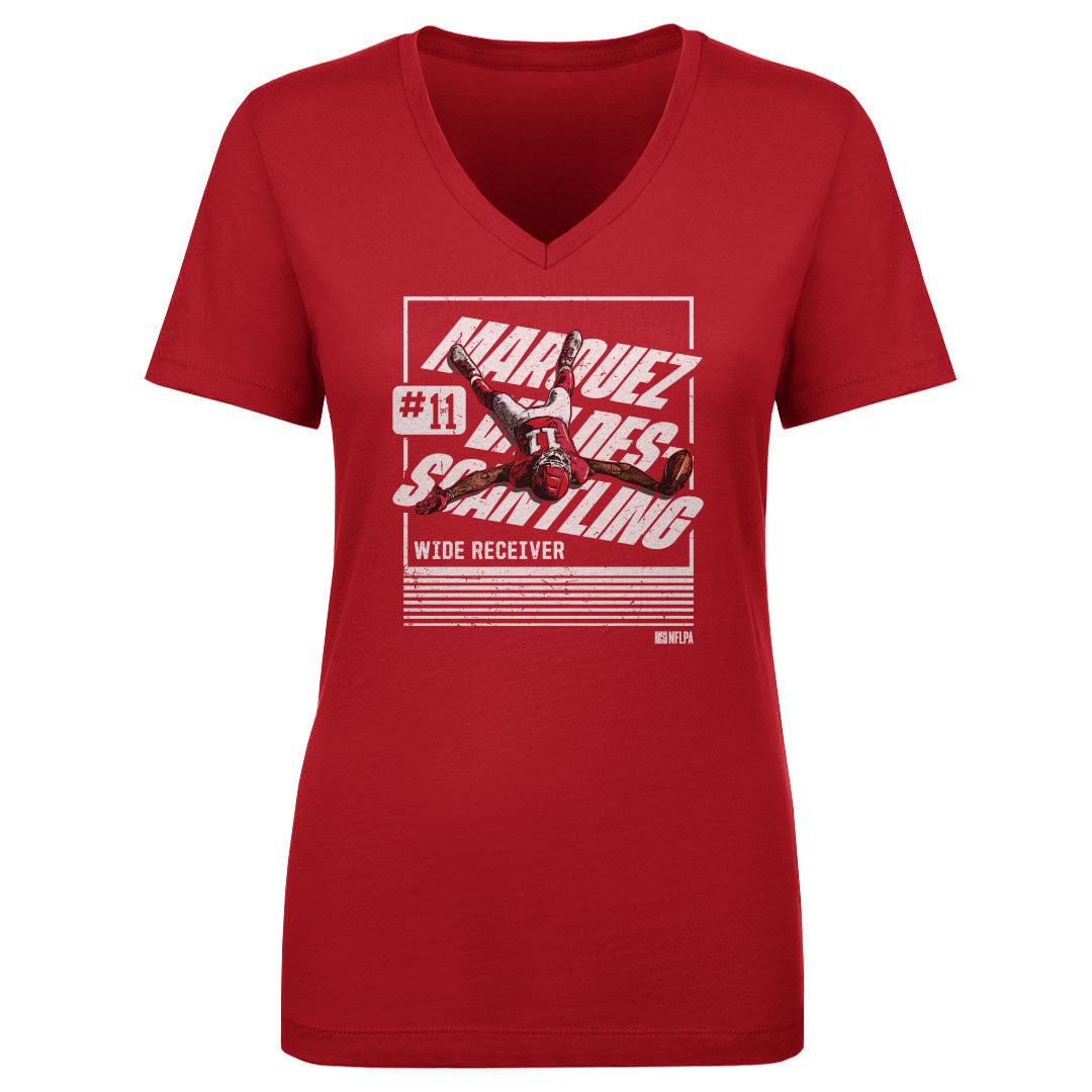 Marquez Valdes-Scantling Women&#39;s V-Neck T-Shirt | 500 LEVEL