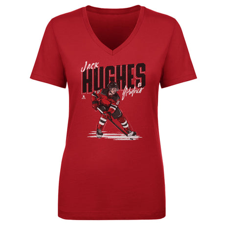 Jack Hughes Women's V-Neck T-Shirt | 500 LEVEL