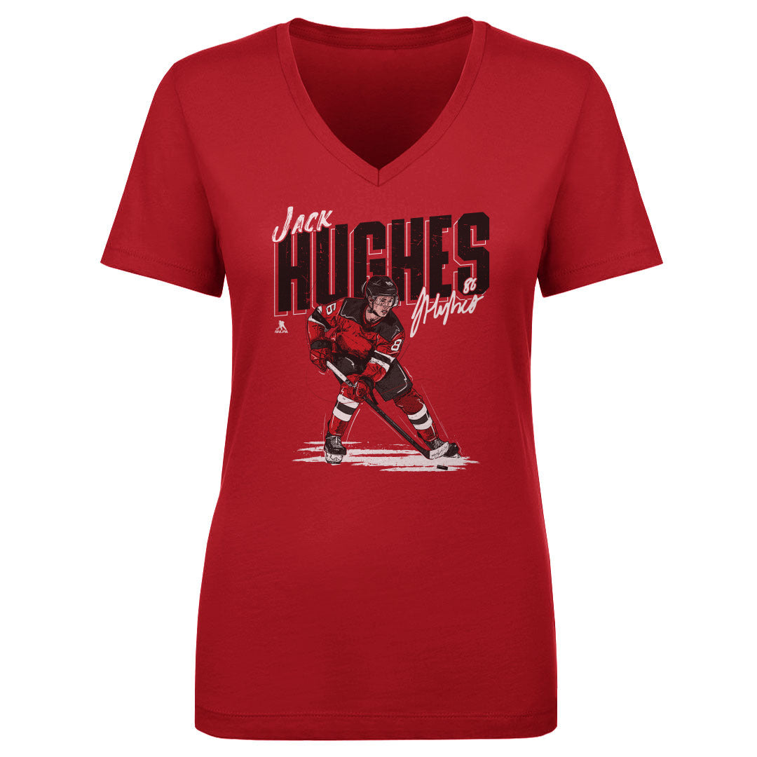 Jack Hughes Women&#39;s V-Neck T-Shirt | 500 LEVEL