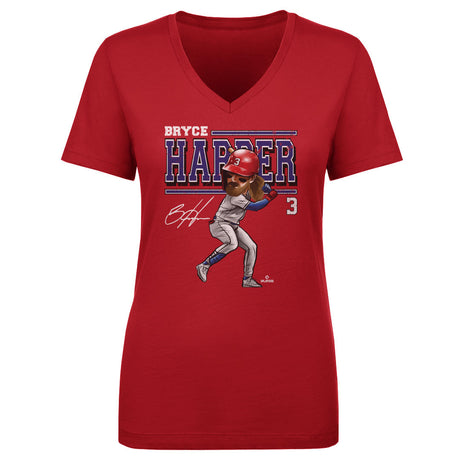 Bryce Harper Women's V-Neck T-Shirt | 500 LEVEL