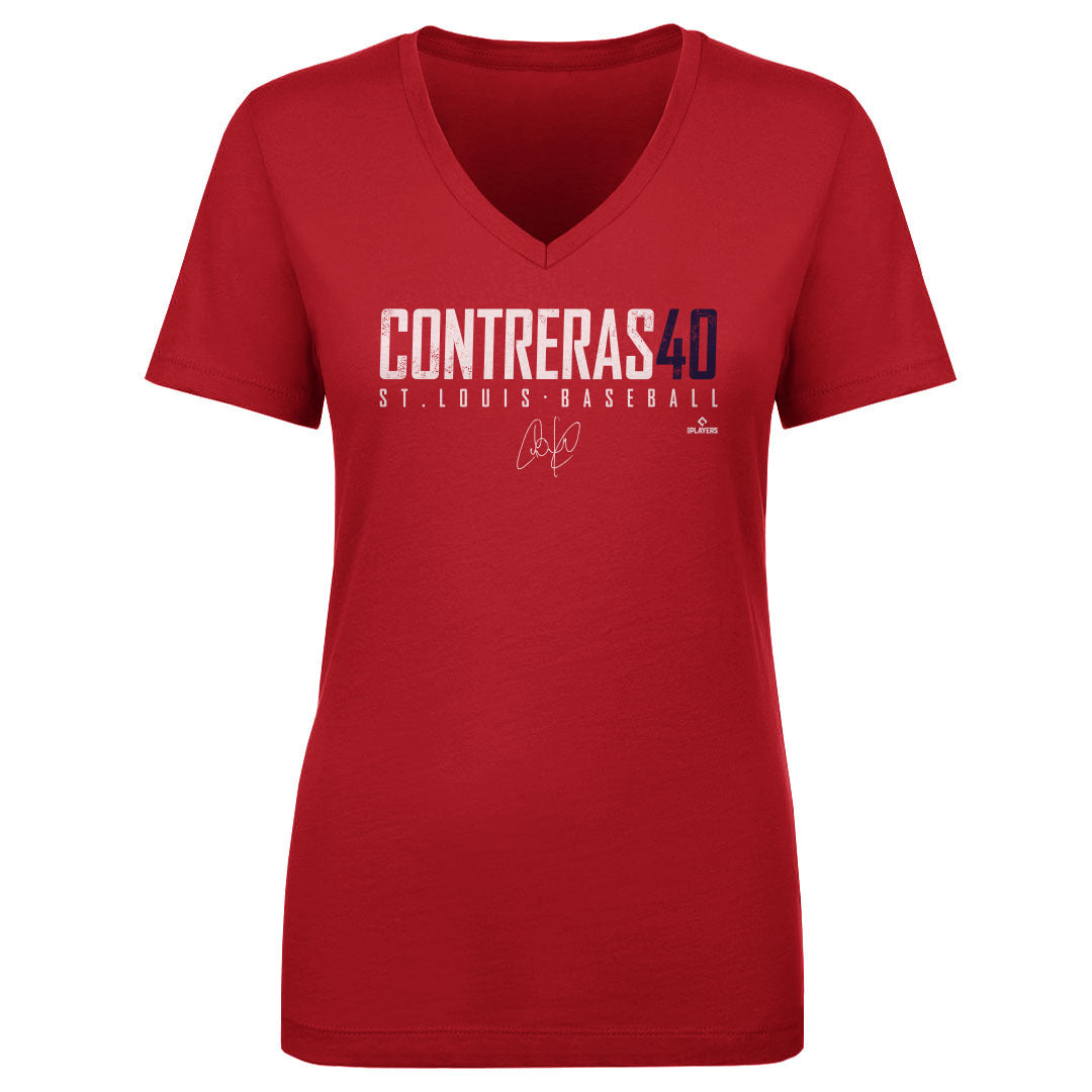 Willson Contreras Women's V-Neck T-Shirt | 500 LEVEL