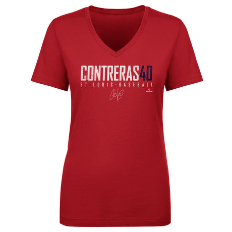 Willson Contreras Women's V-Neck T-Shirt | 500 LEVEL