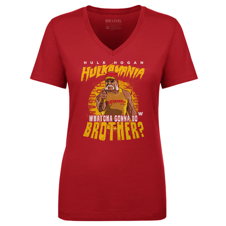 Hulk Hogan Women's V-Neck T-Shirt | 500 LEVEL