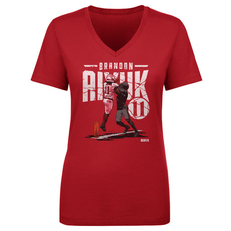 Brandon Aiyuk Women's V-Neck T-Shirt | 500 LEVEL