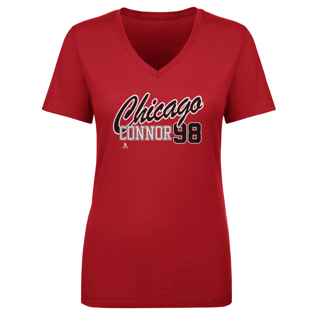 Connor Bedard Women's V-Neck T-Shirt | 500 LEVEL