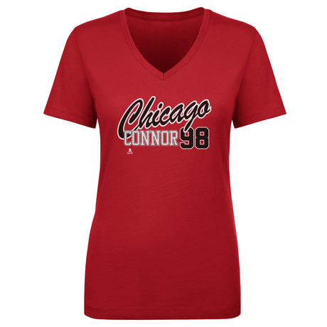 Connor Bedard Women's V-Neck T-Shirt | 500 LEVEL