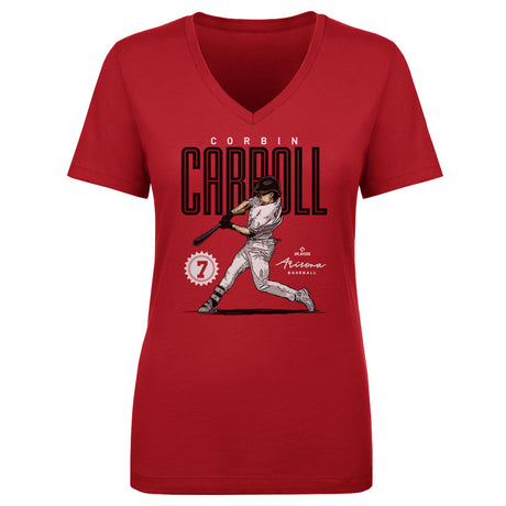 Corbin Carroll Women's V-Neck T-Shirt | 500 LEVEL