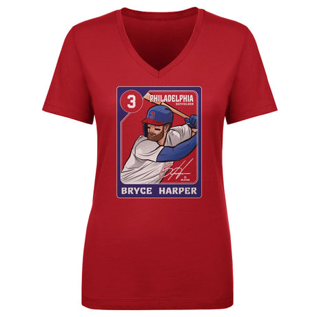Bryce Harper Women's V-Neck T-Shirt | 500 LEVEL