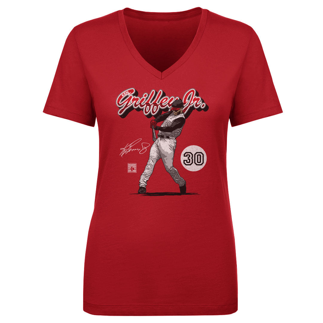 Ken Griffey Jr. Women's V-Neck T-Shirt | 500 LEVEL