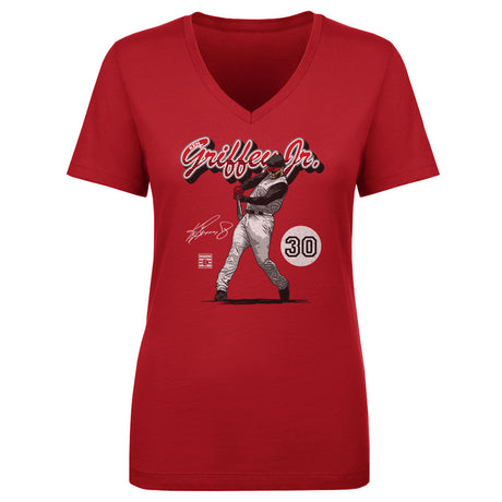 Ken Griffey Jr. Women's V-Neck T-Shirt | 500 LEVEL