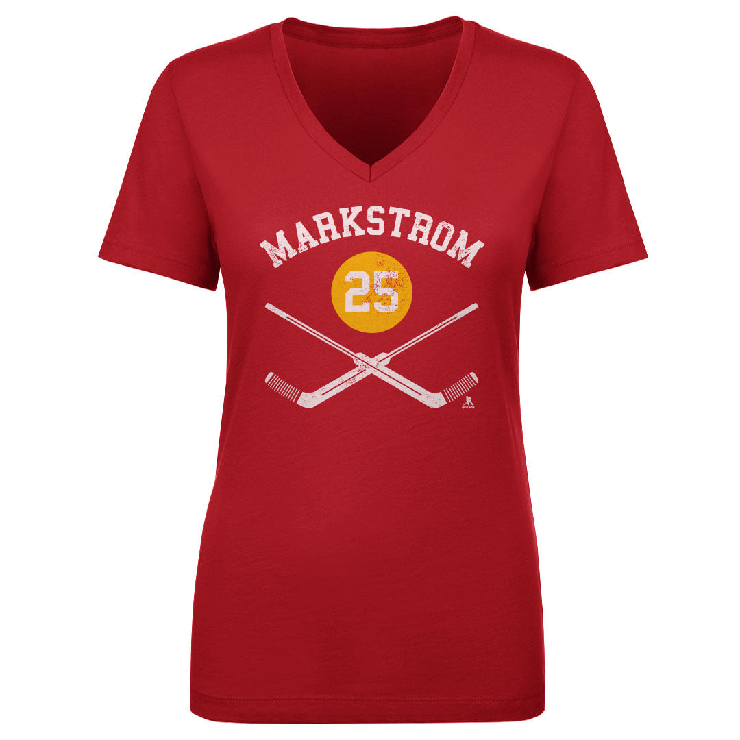 Jacob Markstrom Women&#39;s V-Neck T-Shirt | 500 LEVEL