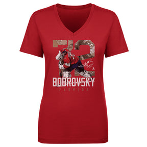 Sergei Bobrovsky Women's V-Neck T-Shirt | 500 LEVEL
