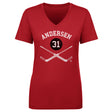 Frederik Andersen Women's V-Neck T-Shirt | 500 LEVEL